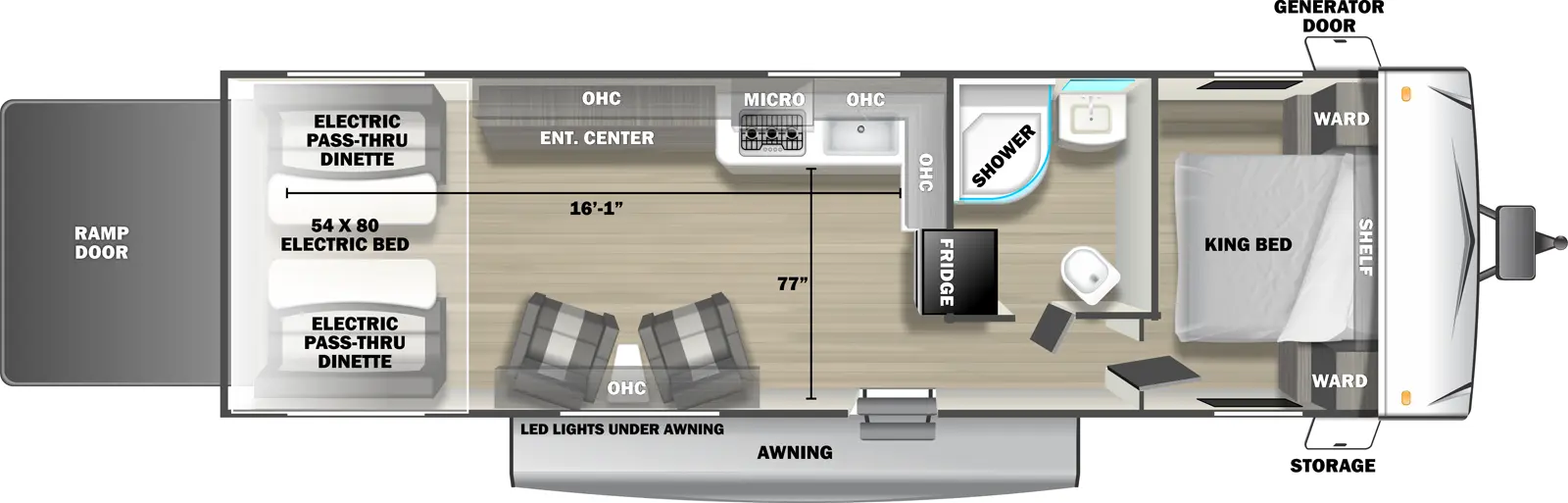 Stealth 2730SLX Floorplan